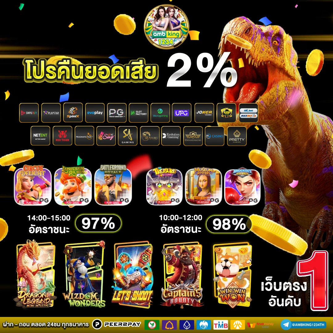 เกมสล็อตฝากถอนผ่านวอเลท - แบนเนอร์โปรโมชั่น